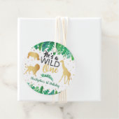 Wild One Boys First Birthday Party Bedankjes Labels (In situ)