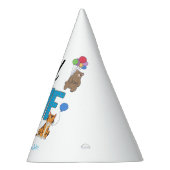 Wild One Boys First Birthday Safari Oerwoud Animal Feesthoedjes (Rechts)