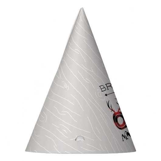 Wild One Boys Rustic Pset Lumberjack 1st Birthday Feesthoedjes (Links)