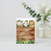 wild one carte de demande de réservation safari (Debout devant)