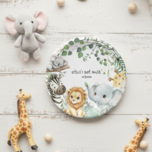 Wild One Cute Safari Jungle Animals Baby Shower
