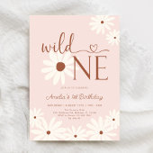 Wild One Daisy 1e verjaardag Kaart