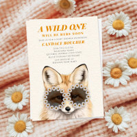 Wild One Daisy Zonnebril Fox Baby shower