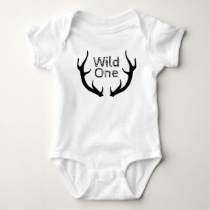 Wild One Deer Antlers 1e verjaardag Romper