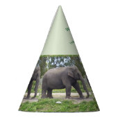 Wild One Elephant Birthday Cone Design Feesthoedjes (Links)