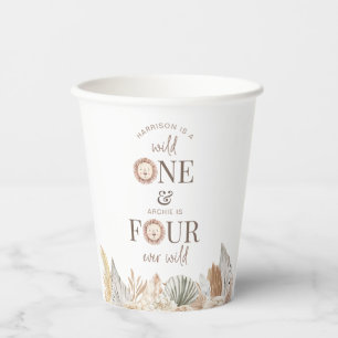 Wild One en Four Ever Wild Gezamenlijke Partij Papieren Bekers