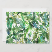 Wild One Exotic Animal Invitation Anniversaire (Dos)