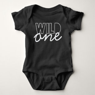 Wild One First Birthday Bodysuit, marine Romper