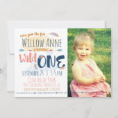 Wild One First Birthday Invitation (Devant)