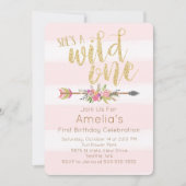 Wild One First Birthday Invitation (Devant)