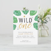 Wild One First Birthday Invitation (Debout devant)