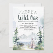 Wild One First Birthday Invitation (Devant)