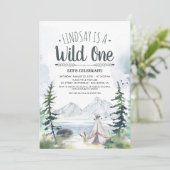 Wild One First Birthday Invitation (Debout devant)