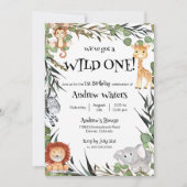 Wild One First Birthday Invitation (Devant)