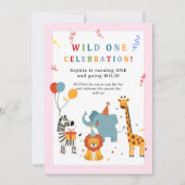 Wild One First Birthday Invitation (Devant)