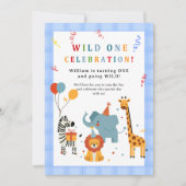 Wild One First Birthday Invitation (Devant)