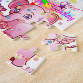 Wild One First Birthday Jigzaag Puzzle Legpuzzel (Zijkant)