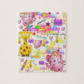Wild One First Birthday Jigzaag Puzzle Legpuzzel (Verticaal)