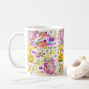 Wild One First Birthday Mug