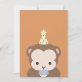 Wild One First Birthday Party Simple Kaart (Achterkant)