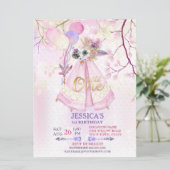 Wild One First Birthday TeePee Boho-Large Kaart (Staand voorkant)