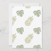 Wild One Giraffe 1er Invitation anniversaire (Dos)