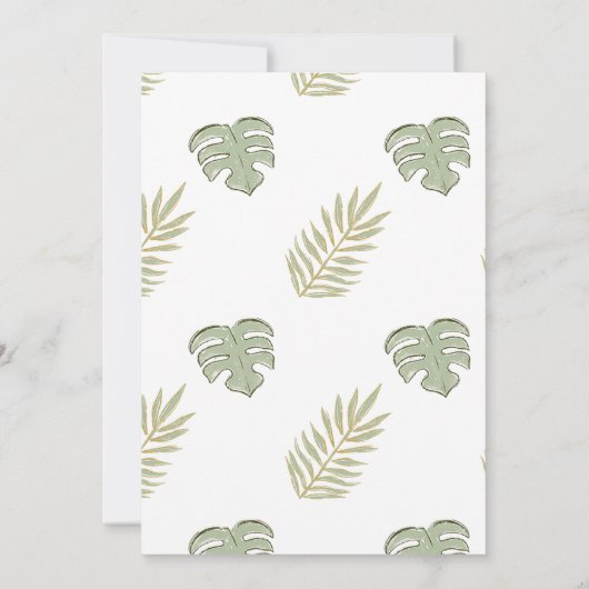 Wild One Giraffe 1er Invitation anniversaire (Dos)