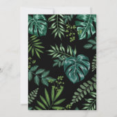 Wild One / Gold Oerwoud Safari Animals 1e verjaard Kaart (Achterkant)