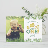 Wild One Gold Safari Carte de remerciements d'anni (Debout devant)