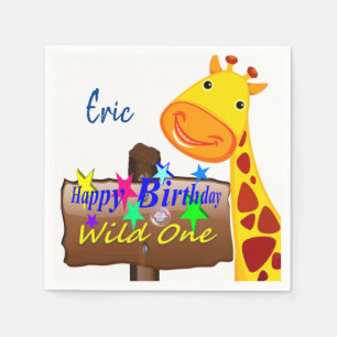 Wild One Happy Birthday Paper Napkins Eric Servet