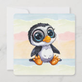 Wild One Happy Fun Woodland Animals Waterverf Bedankkaart (Achterkant)