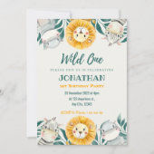 Wild One Illustration Anniversaire Invitation (Devant)
