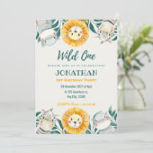 Wild One Illustration Anniversaire Invitation (Debout devant)