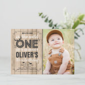 Wild One Invitation Boy Wild One Birthday Party (Debout devant)