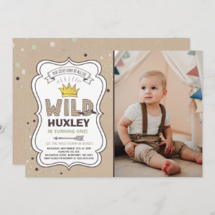 Wild One Invitation Boy Wild Thing Anniversaire