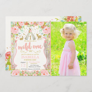 Wild One Invitation Girl Wild One 1er Anniversaire