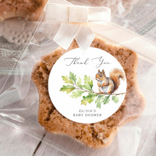 Wild One is onderweg Baby shower dank je Ronde Sticker