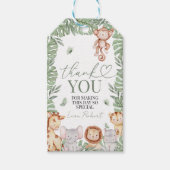 Wild One Jungle Bedankingslabel Cadeaulabel (Voorkant)