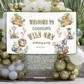 Wild one jungle safari 1er anniversaire Bannière