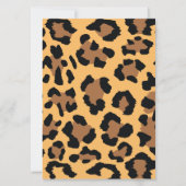 Wild One Jungle Safari 1er anniversaire Invitation (Dos)