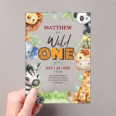 Wild One Jungle Safari 1st birthday Invitation (In situ (ordinateur de poche))