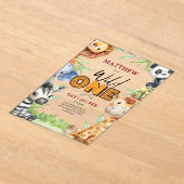 Wild One Jungle Safari 1st birthday Invitation (Poser)