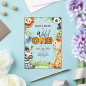 Wild One Jungle Safari 1st birthday Invitation (Insitu (Mariage))