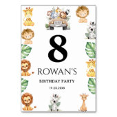 Wild One Jungle Safari Birthday for Boys Kaart (Voorkant)