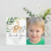 Wild One Jungle Safari Carte de remerciements (Debout devant)