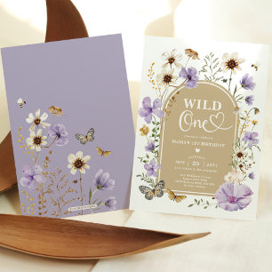 Wild One: Lavendel Wilde Bloemenweide 1e Verjaarda Kaart