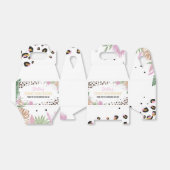Wild One Leopard Dieren Verjaardag Favor Box Bedankdoosjes (Uitgevouwen)