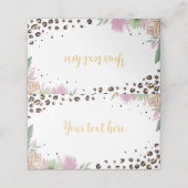 Wild One Leopard Print Verjaardagsfeestje Plaats K (Buitenkant ongevouwen)