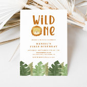 Wild One Lion 1er Invitation anniversaire