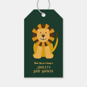 Wild One Lion Baby shower Oerwoud Safari Favor Cadeaulabel